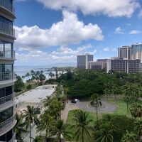 ヒルトンと海。花火見れました