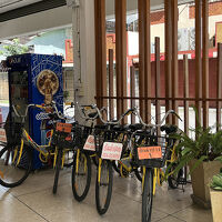 自転車も借りられるようです