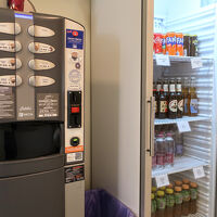 フロントにあるドリンク販売所