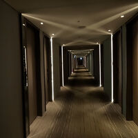 あまりに巨大で長い廊下