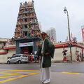 チャイナタウンのヒンズー教寺院