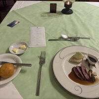 メインの上州牛とキャベツ入りリゾット。