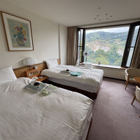 南館のツインルームは広くて静かで快適。