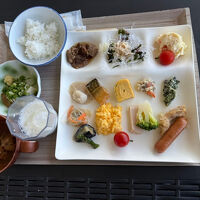 沢山朝食いただきました。