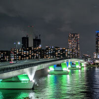 豊洲大橋側～１Ｆのレストランから