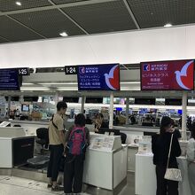 ［澳門航空カウンター］成田空港ターミナル２
