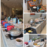 朝食ビュッフェ　無料サービスでした