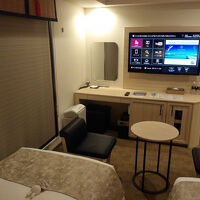 部屋のテレビで朝食や大浴場の混雑状況が分かります。