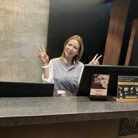 素敵な笑顔のチェックアウト（※ 掲載許可）