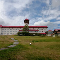 ホテル下のゲレンデ途中から