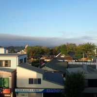 ホテルからの風景。人吉市内が見えます