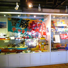 ２階の観光交流コーナー・水産業