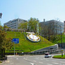 幣舞橋から観た公園