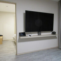 ドアの奥がベッドルーム