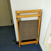 おりたたみ椅子は便利でした。