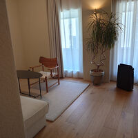 ベッドルームとリビングルームが区切られています