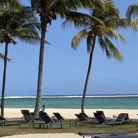 部屋から見えるビーチ