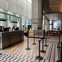 ロビーのレセプション