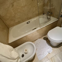 トイレと相対してビデがあります。　邪魔です。