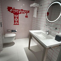 バスルームはとても大きめ