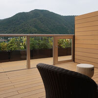 デッキからの眺め　空気がよい