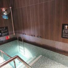 利用時間外に立会付きで見学したサウナの水風呂最大水深150㎝