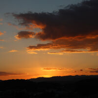 朝日を眺めることもできました