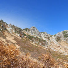 千畳敷駅前の広場から見た光景