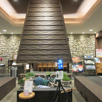 ロビー。レブンウスユキ層などの鉢がありました。