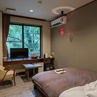 エコノミーシングルダブルベッド 内風呂あり(眺望なし)