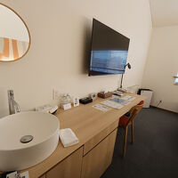 お部屋に洗面台があるコンパクトな造り