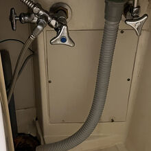 排水ホースのずれ？