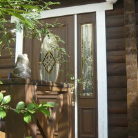 きくやの事務所等の入口です。民宿としての入口です。