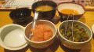 明太子と辛子高菜が無限食べ放題