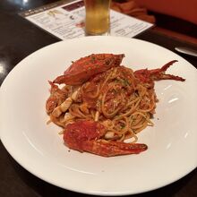 蟹パスタ