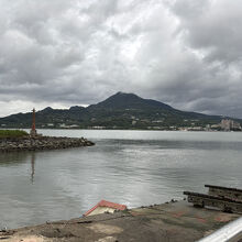 夕方の淡水河の様子。