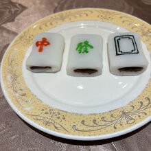 サービスのデザート♪可愛い♪