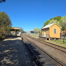 博物館の隣にあるサルメア駅（廃線済み）