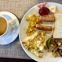 朝食ブッフェの一部