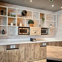 共有スペースの電子レンジ