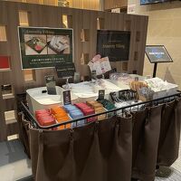 アメニティはフロントでもらうスタイル