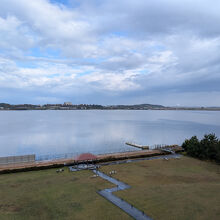 ツインルームからの右側の眺めです。