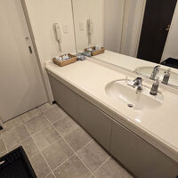 洗面カウンターが広く使いやすいですね