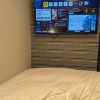 部屋は狭いです