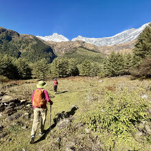 ショコンレイクに向かうトレイル