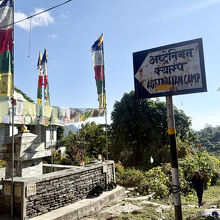 スタート地点の案内板