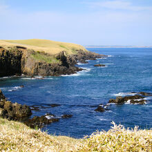 丘陵地帯の花咲岬