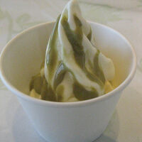 朝食　ソフトクリーム