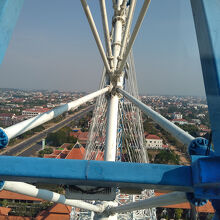 巨大なスポーク型の観覧車