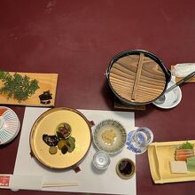 夕食（セッティング時）